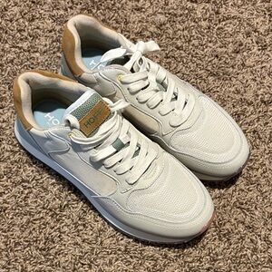 Hoff Women's White and Tan Athletic Shoes